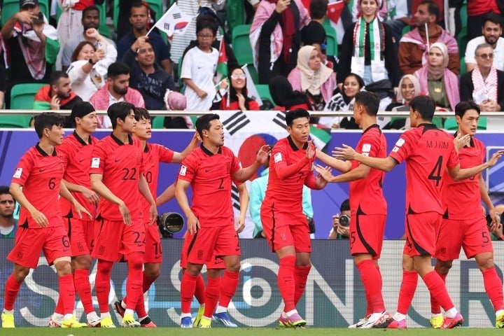 準決勝で韓国はヨルダンと対戦する。両国はグループステージでも戦っており、その時は韓国が土壇場の90＋１分のゴールで２ー２のドローに持ち込んだ。(C)Getty Images