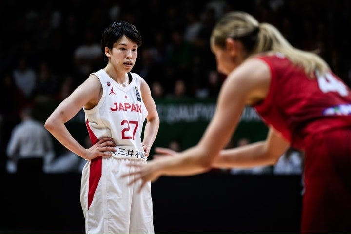 ハンガリーに惜敗し、日本のパリ五輪切符は次戦に持ち越しとなった。(C)FIBA