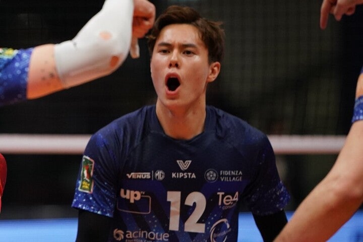 チームメイトにもファンにも愛される高橋。(C) Lega Pallavolo Serie A