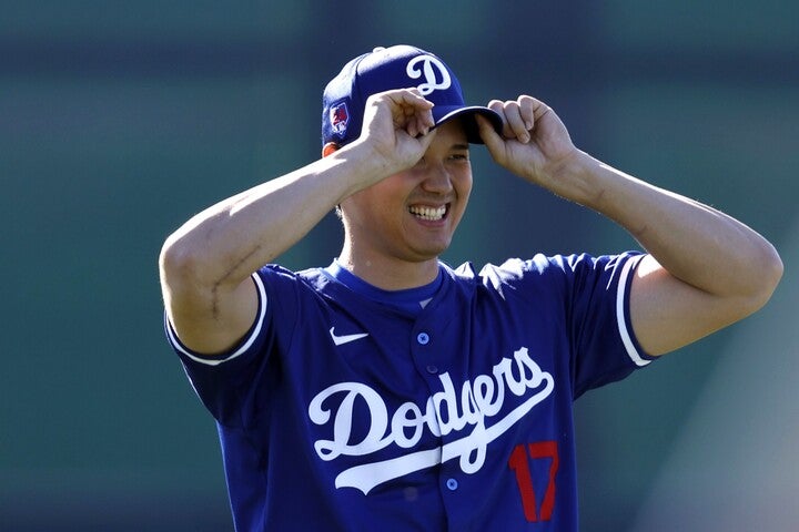 恩師との時間を楽しんだ大谷。(C) Getty Images