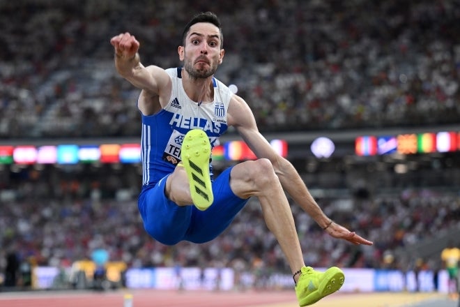 昨年の世界陸上・男子走り幅跳びでは東京五輪金のテントグル（写真）が8.52mで優勝を飾った。ちなみに男子の世界記録はパウエルの8.95mだ。(C)Getty Images