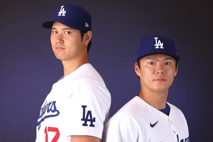 大谷と山本を擁するドジャースには、米メディアも大きな注目を寄せている。(C)Getty Images