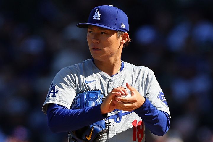 メジャー初勝利を挙げた山本。(C) Getty Images