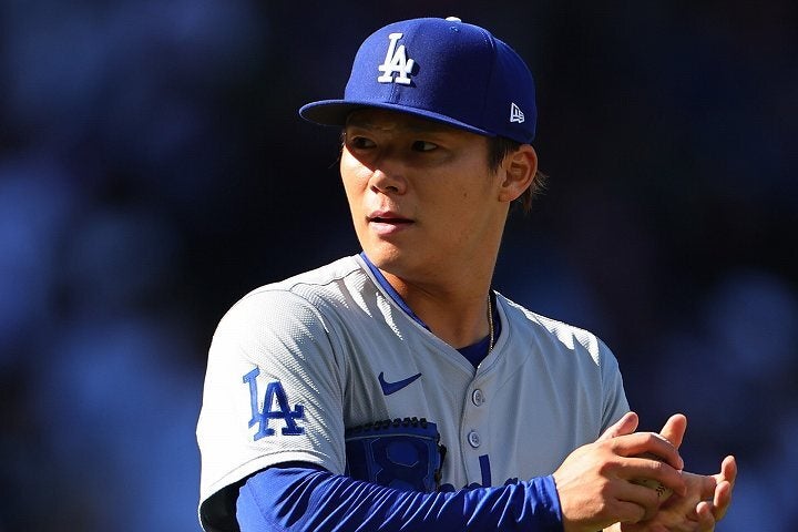 山本が所属するドジャースの先発陣に負傷者が出たことで、ローテーションにも不安の声が上がっている。(C) Getty Images