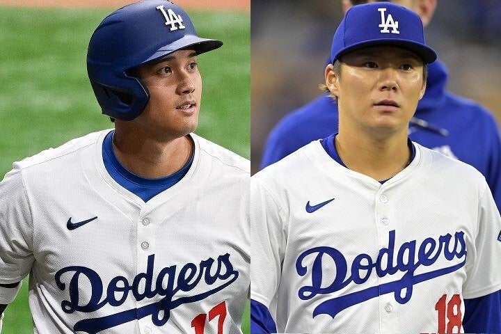 大谷が２番指名打者で先発出場。先発した山本を援護するタイムリーを放った。(C) Getty Images