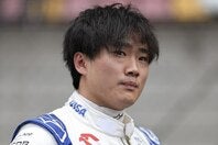 中国GPではマグヌッセンとの接触でリタイアに追い込まれた角田。(C) Getty Images