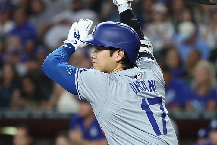 大谷は８回の好機に適時打を放った。(C)Getty Images