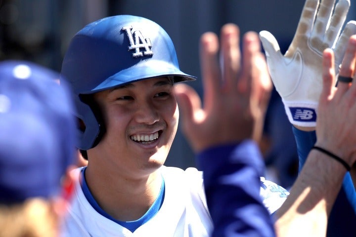 直近３試合で４本のアーチを放った大谷。(C)Getty Images