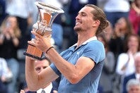 ローマ大会で７年ぶり２度目の優勝を飾ったズベレフ。全仏オープン初制覇に向けて自信を深めた。（C）Getty Images