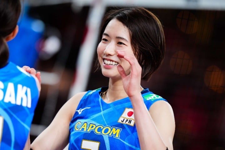 現役引退を表明した女子バレーボール日本代表の古賀。(C)Volleyball World