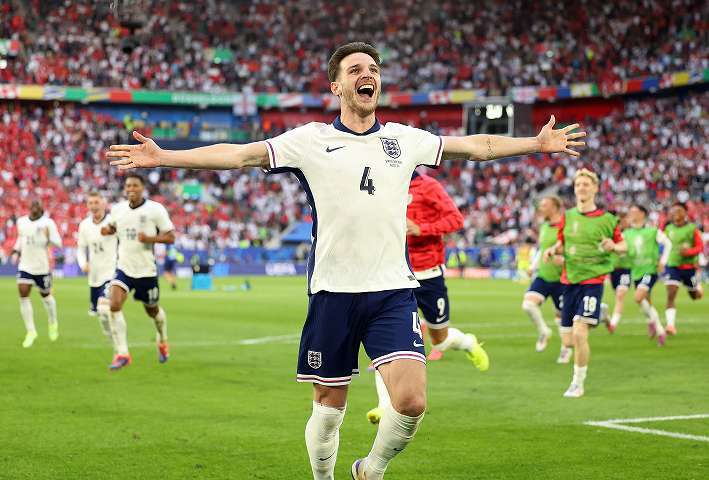 イングランドは準々決勝でスイスにPK戦の末に勝利を収めた。(C) Getty Images