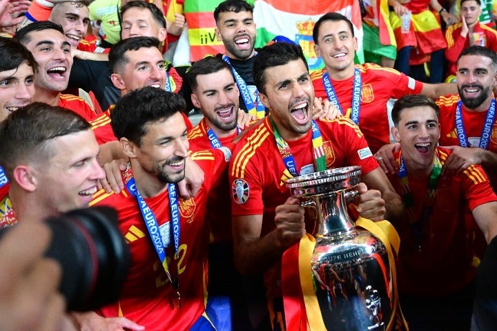イングランドを２ー１で倒したスペインが、史上最多４度目のEURO優勝を成し遂げた。(C)Getty Images