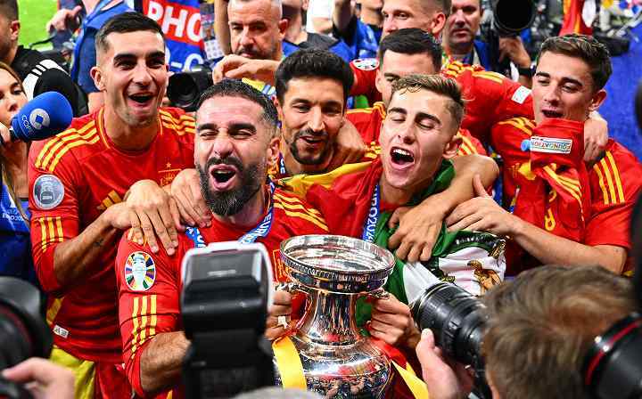最多４度目のEURO優勝を飾ったスペイン。イングランド側からも賛辞が上がった。(C) Getty Images