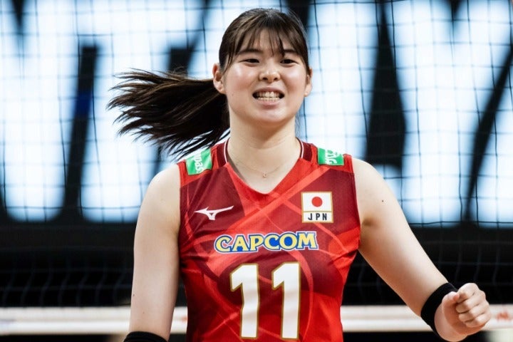 SNSでのオフショットの姿が反響を呼んだバレーボール女子日本代表の山田二千華。(C)Volleyball World