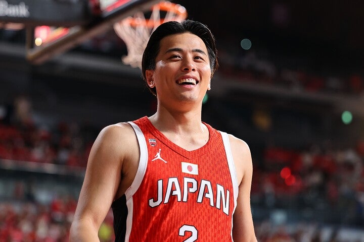 日本のキャプテン、富樫勇樹はパリ五輪男子バスケの最小選手として大会に臨む。写真：梅月智史（THE DIGEST編集部）