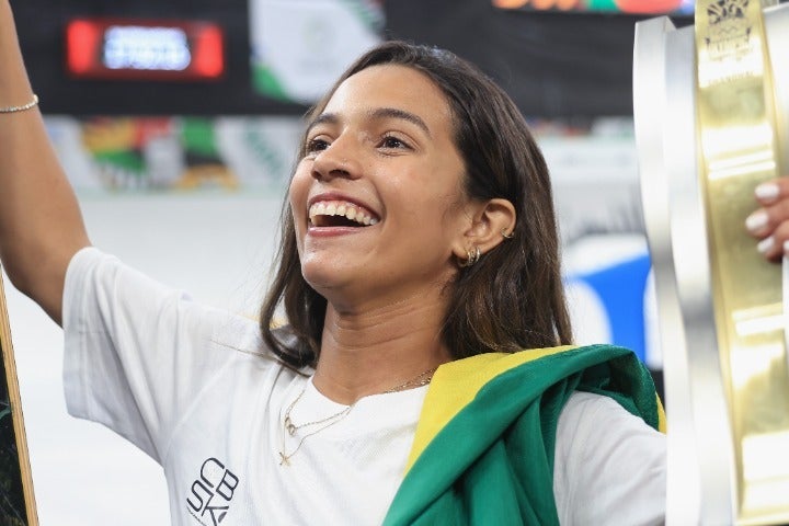 パリ五輪のスケートボード女子ストリートに出場するブラジル代表ライッサ・レアウ。(C)Getty Images