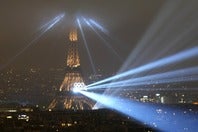 約４時間にわたって、パリ五輪の開会式が行なわれた。(C)Getty Images