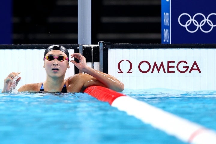 池江は100ｍバタフライで上位８人に残れず、決勝進出は叶わなかった。(C)Getty Images