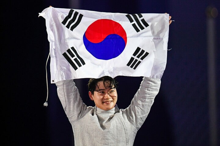 韓国勢金メダル１号となったオ・サンウク。(C) Getty Images