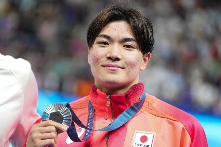 五輪初出場の松下が銀メダルを獲得した。(C) Getty Images