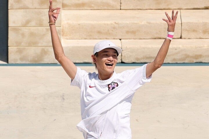 スケートボード・ストリート男子の白井空良。(C) Getty Images