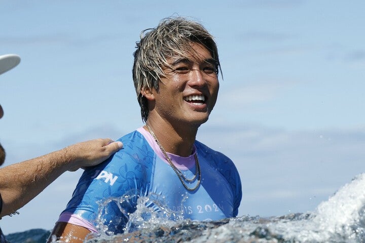 パリ五輪のサーフィン男子日本代表の五十嵐カノア。(C) Getty Images