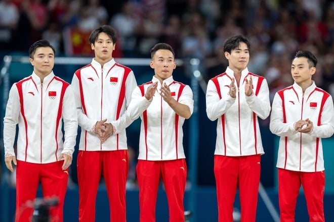 下馬評通りの強さを誇示していた中国代表５人衆だったが…。悔しい銀メダルに終わった。(C)Getty Images