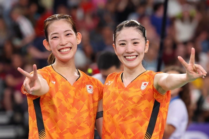 初の五輪で銅メダルを獲得した松山（左）と志田（右）のシダマツペア。写真：YUTAKA/アフロスポーツ