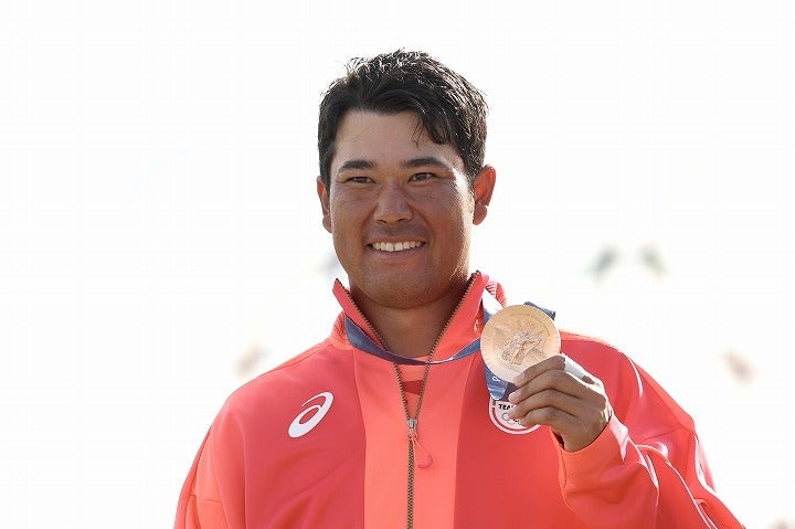 前回五輪では手が届かなかったメダルをついに獲得。松山が悲願を達成した。(C) Getty Images