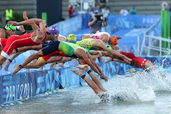 ７月31日に行なわれたトライアスロン個人のレース後、ベルギーの選手が大腸菌感染で入院していたことが明らかになった。(C)Getty Images