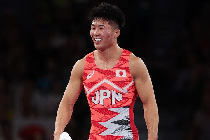 文田に続き、日下が日本に二夜連続の金メダルをもたらした。(C)Getty Images