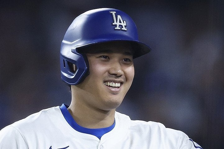 米メディアは大谷の40本塁打、40盗塁達成に太鼓判。45-45も実現可能だとしている。(C) Getty Images