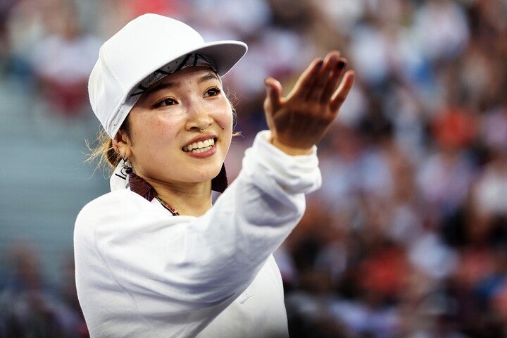 女子ブレイキンで初代女王に輝いたAMI。(C)Getty Images