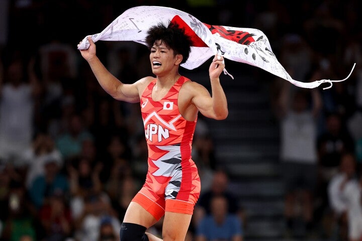 清岡が決勝戦を制し、見事金メダルに輝いた。(C)Getty Images