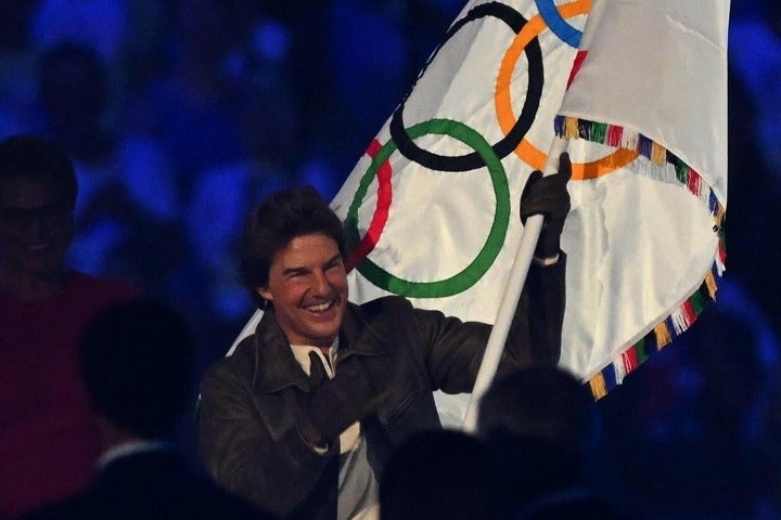 引き継ぎ式に出演したクルーズ。(C)Getty Images