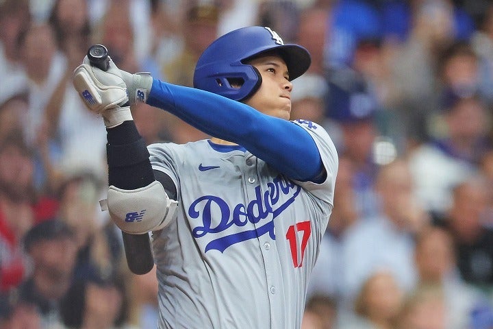 現地８月20日時点でMLB通算210本塁打を放っている大谷。(C)Getty Images