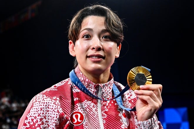 長野県で生まれ育った出口。その金メダル奪取も特大の注目を集めた。(C)Getty Images