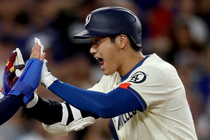 ２試合連続の41号本塁打を放った大谷。(C)Getty Images