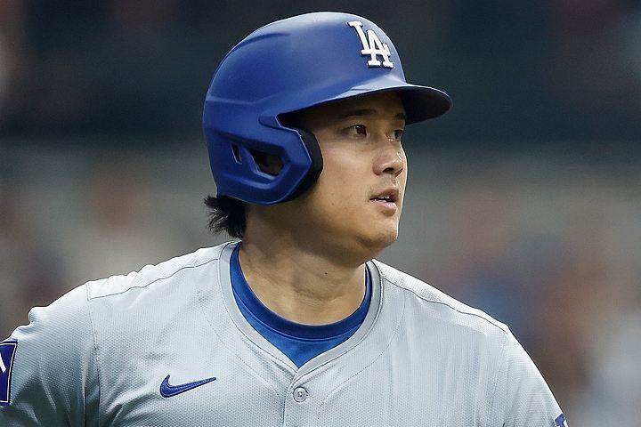 31日のダイヤモンドバックス戦で44号をマークした大谷。(C) Getty Images