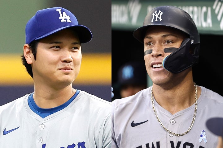 大谷とジャッジ。米メディアではことあるごとに、「どちらが最高の選手か？」をテーマにした記事や番組が作られている。(C)Getty Images