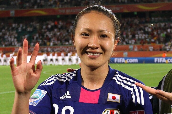 天真爛漫な性格で愛される丸山桂里奈さん。なでしこジャパンではW杯優勝にも大きく貢献した。(C) Getty Images