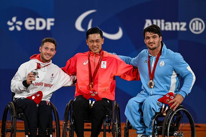 車いすテニス男子シングルスで小田が金メダルを獲得した。(C) Getty Images