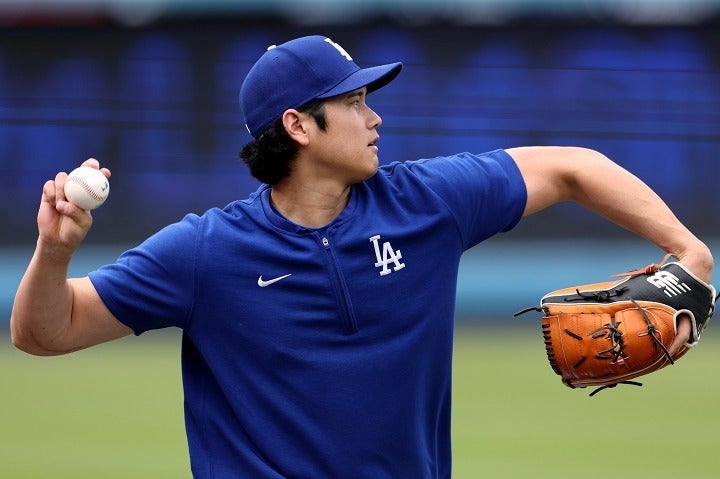 投手リハビリを順調に進める大谷。(C) Getty Images