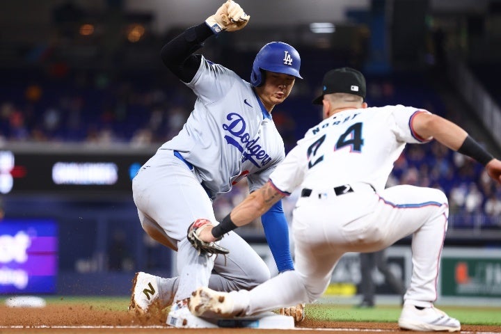 大谷は２盗塁を決め、今季51盗塁に伸ばした。(C) Getty Images