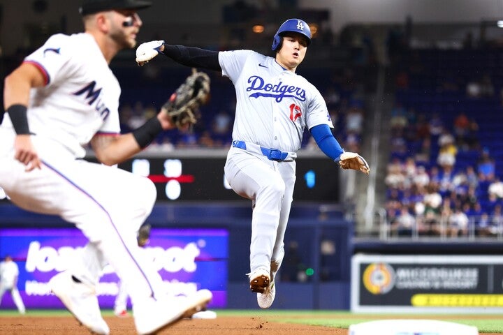 はたして大谷は「51-51」をどこまで伸ばすのだろうか。(C)Getty Images