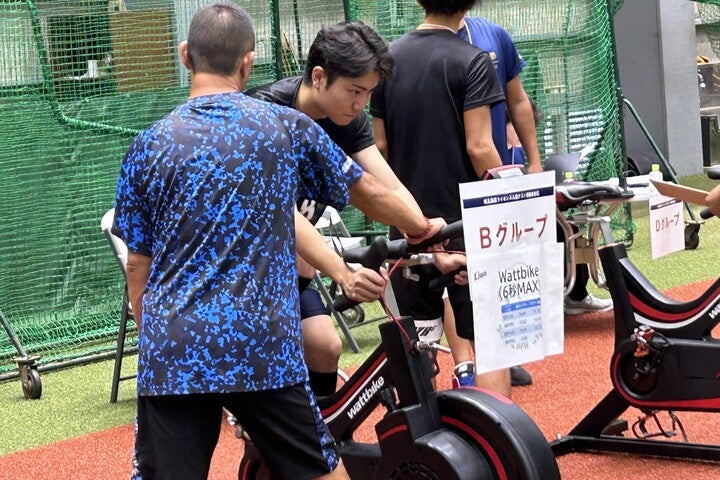 さまざまなデバイスを使って行われるライオンズの入団テスト。一般的なプロ野球の「テスト」とはかなり趣が異なる。