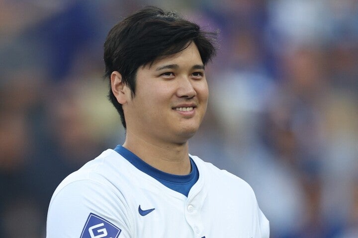 오오타니가 매료 시키는 이차원의 퍼포먼스에 한국인기분 여배우도 열중하다.(C) Getty Images