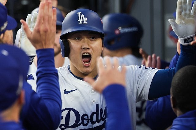 大谷を擁するドジャースが４年ぶりの世界一を狙う。(C) Getty Images