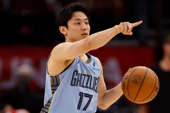 河村が日本人史上４人目のNBAデビューを果たした。(C)Getty Images