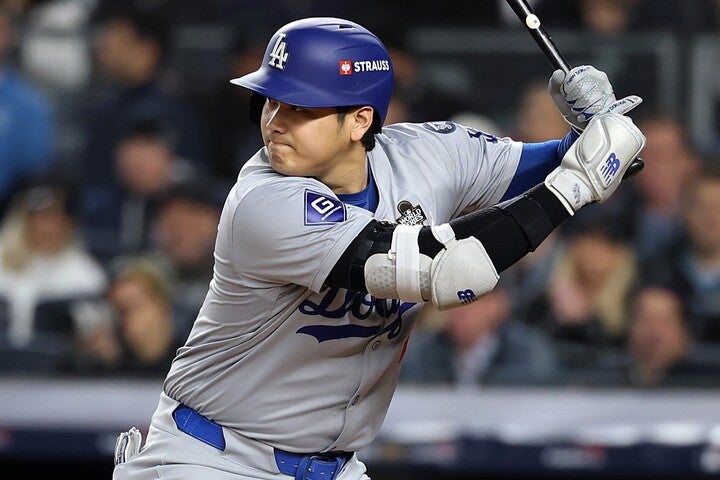 ニューヨークに乗り込んだドジャースの大谷。(C)Getty Images